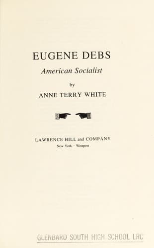 Tapa de Eugene Debs: American Socialist