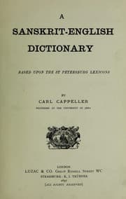 Tapa de A Sanskrit-English dictionary