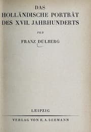Tapa de Das holländische Porträt des XVII. Jahrhunderts
