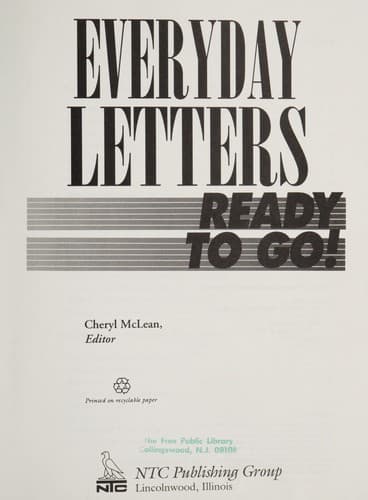 Tapa de Everyday letters ready to go