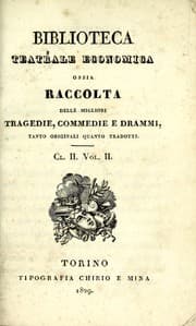 Tapa de Commedie scelte del signor Eugenio Scribe, tradotte dal francese