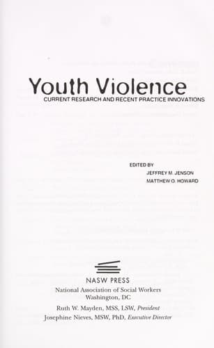 Tapa de Youth violence