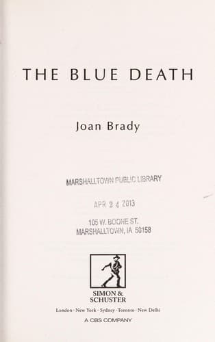 Tapa de The blue death