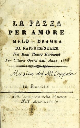 Tapa de La pazza per amore