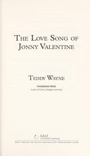 Tapa de The love song of Jonny Valentine