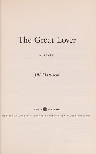 Tapa de The great lover