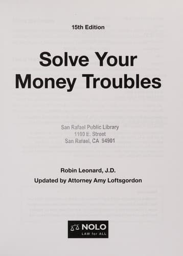 Tapa de Solve your money troubles