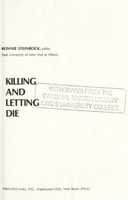 Tapa de Killing and letting die