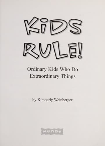 Tapa de Kids rule!