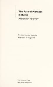 Tapa de The fate of Marxism in Russia