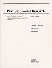 Tapa de Practicing social research