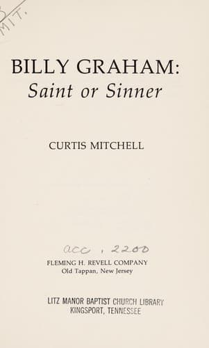 Tapa de Billy Graham, saint or sinner