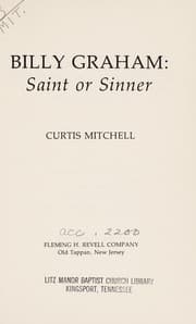 Tapa de Billy Graham, saint or sinner
