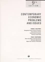 Tapa de Contemporary economic problems and issues