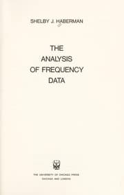 Tapa de The analysis of frequency data