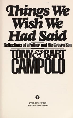 Tapa de Things we wish we had said