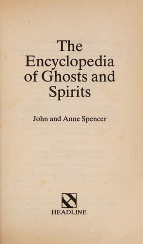 Tapa de The encyclopedia of ghosts and spirits