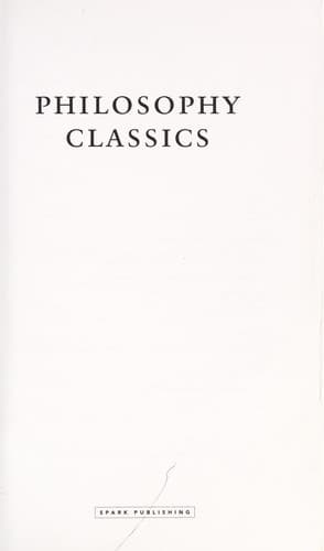 Tapa de Philosophy classics