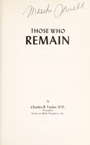 Tapa de Those Who Remain
