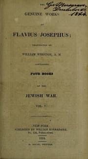 Tapa de The genuine works of Flavius Josephus