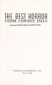 Tapa de The Best horror from Fantasy tales