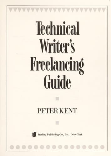 Tapa de Technical writer's freelancing guide