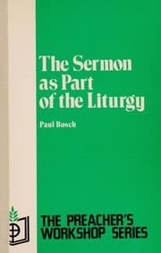 Tapa de The sermon as part of the liturgy