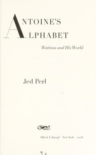 Tapa de Antoine's alphabet