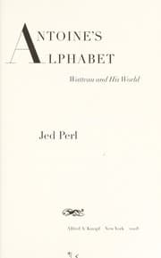 Tapa de Antoine's alphabet