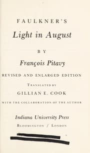 Tapa de Faulkner's Light in August