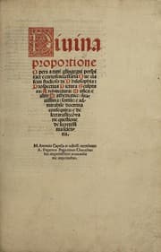 Tapa de Diuina proportione