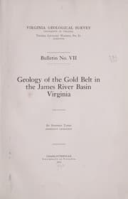 Tapa de Geology of the gold belt in the James river basin