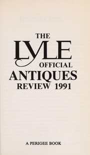 Tapa de Lyle Official Antiques Review 1991 (Lyle)