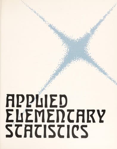Tapa de Applied elementary statistics