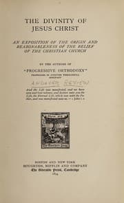 Tapa de The Divinity of Jesus Christ