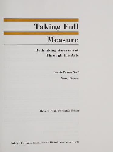 Tapa de Taking full measure