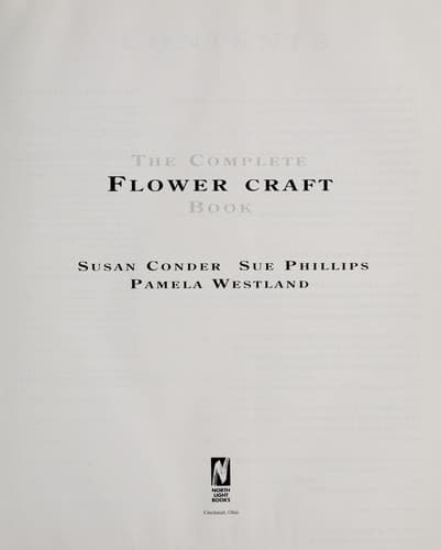 Tapa de The complete flower craft book