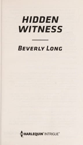 Tapa de Hidden witness