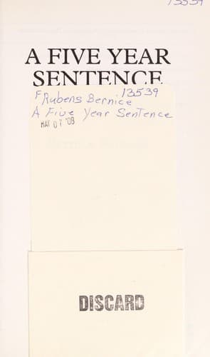 Tapa de A five year sentence