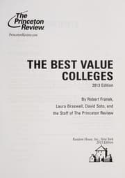Tapa de The best value colleges