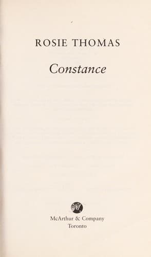 Tapa de Constance