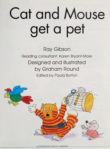 Tapa de Cat and Mouse Get a Pet (Learn to Read Series)