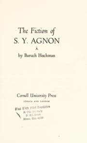 Tapa de The fiction of S. Y. Agnon