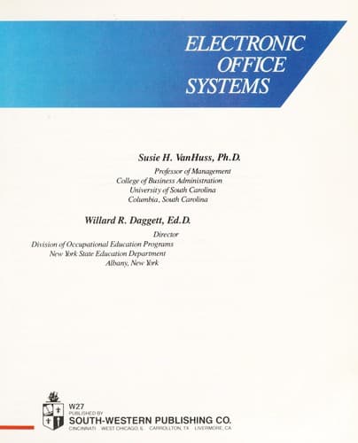 Tapa de Electronic office systems