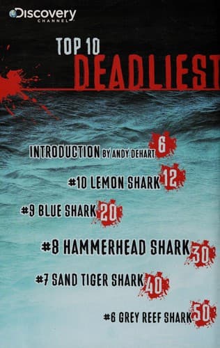 Tapa de Top 10 deadliest sharks
