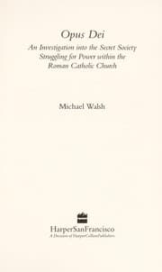 Tapa de Opus Dei