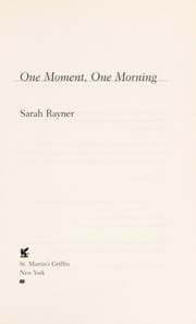 Tapa de One moment, one morning