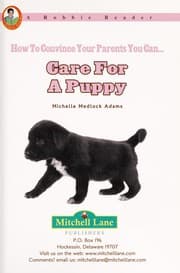 Tapa de Care for a puppy