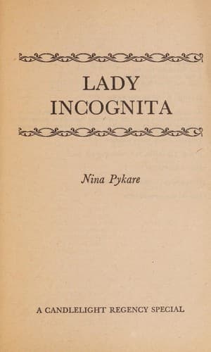 Tapa de Lady Incognita