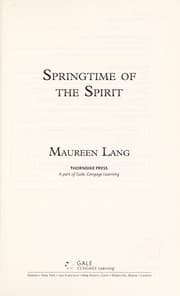 Tapa de Springtime of the spirit